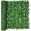 REOVE Artificial Ivy Privacy Fence – Green Plastic Leaf Hedge Panels