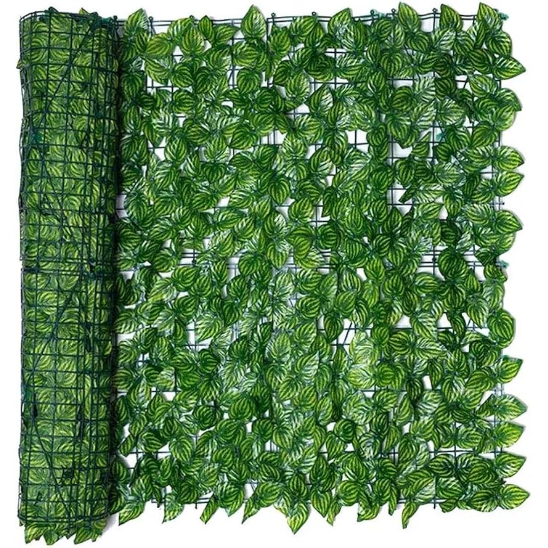 REOVE Artificial Ivy Privacy Fence – Green Plastic Leaf Hedge Panels