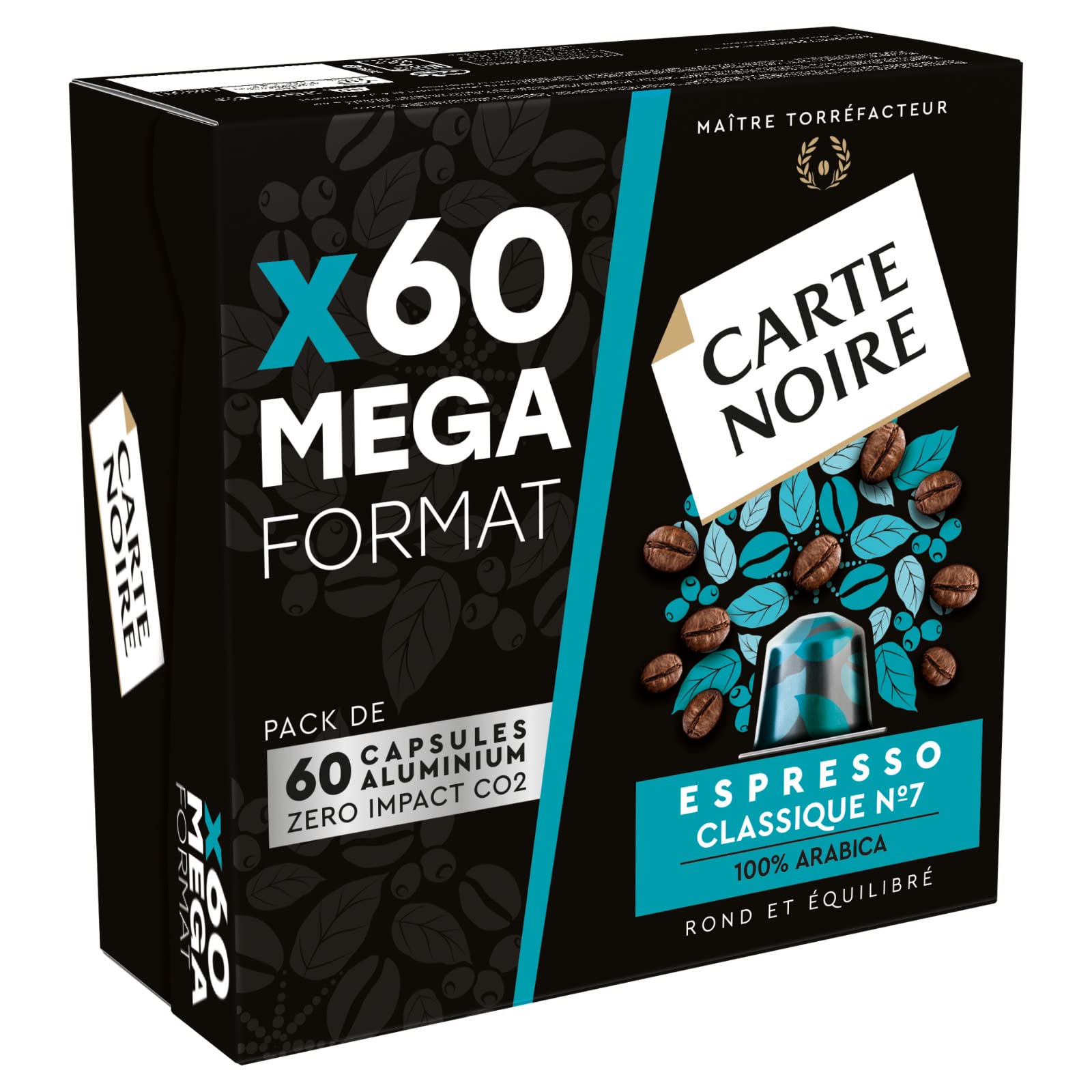Carte Noire Espresso Classique Nespresso Compatible Pods - 60 Pack