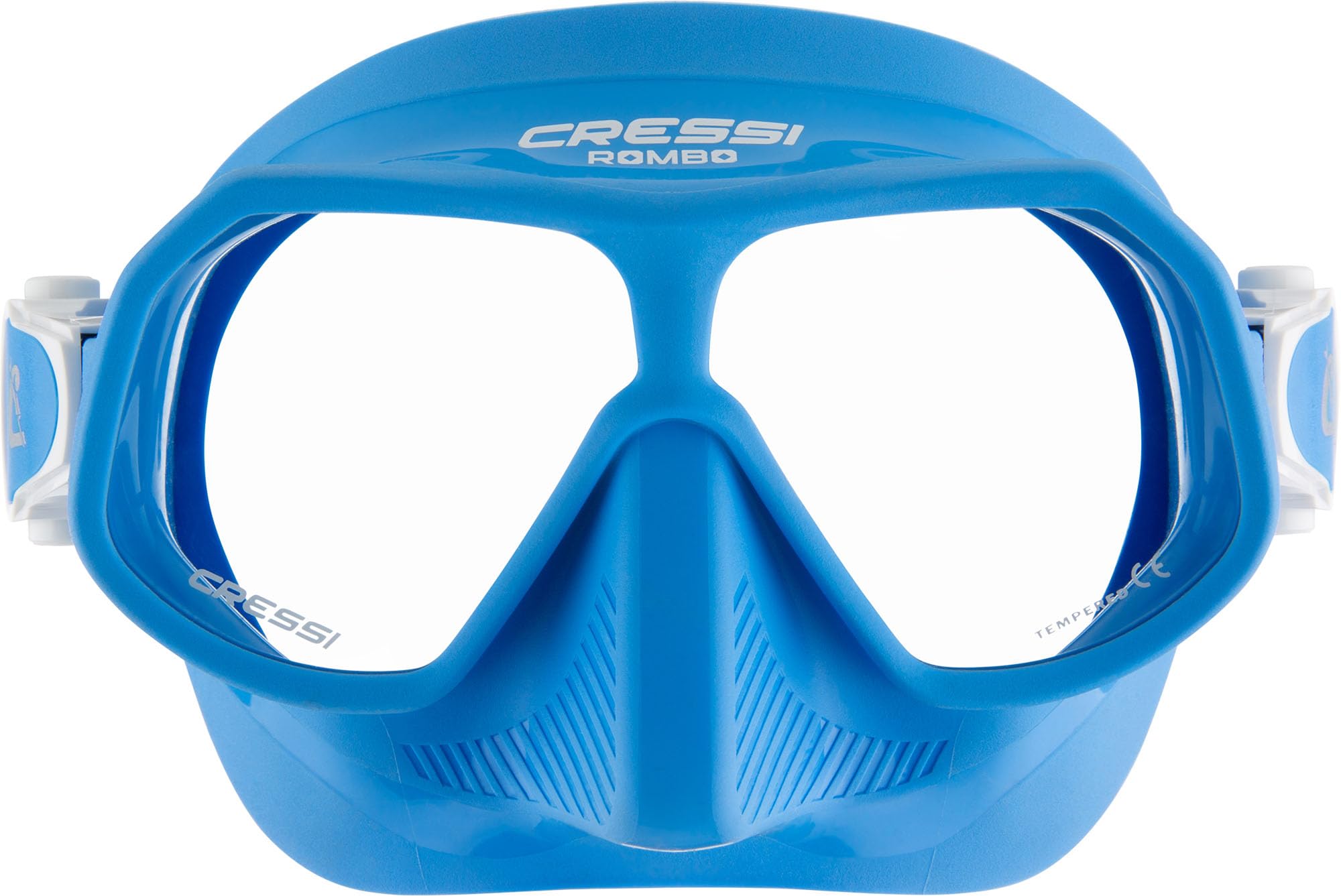 Cressi Rombo & Mini Dry Junior Snorkel Set – Kids Mask and Snorkel, Azure