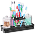 IWTTWY Electric Toothbrush Holder – 5 Slot Metal Stand with Drip Tray