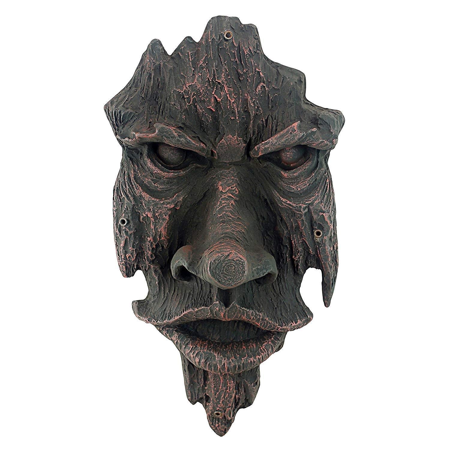 Design Toscano Greenman Tree Face Wall Sculpture - 38cm Woodtone Polyresin