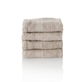 ALCLEAR Cotton Terry Guest Towels - 4 Pack - Platinum Grey - 30 x 50 cm