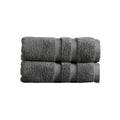 Christy Chroma Hand Towels Set of 2 | 675GSM Combed Cotton – Ash Grey