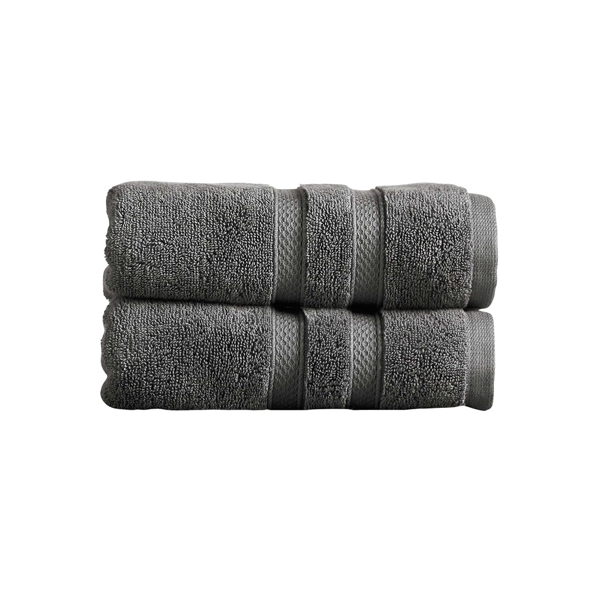 Christy Chroma Hand Towels Set of 2 | 675GSM Combed Cotton – Ash Grey