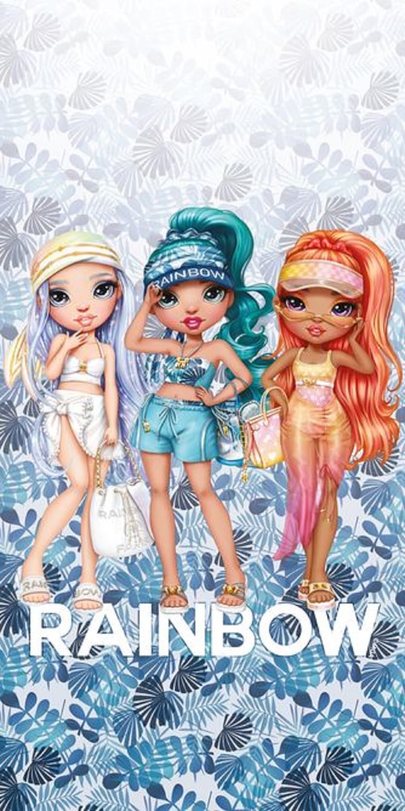 Rainbow High Kids Beach & Bath Towel – 100% Cotton – 70 x 140 cm