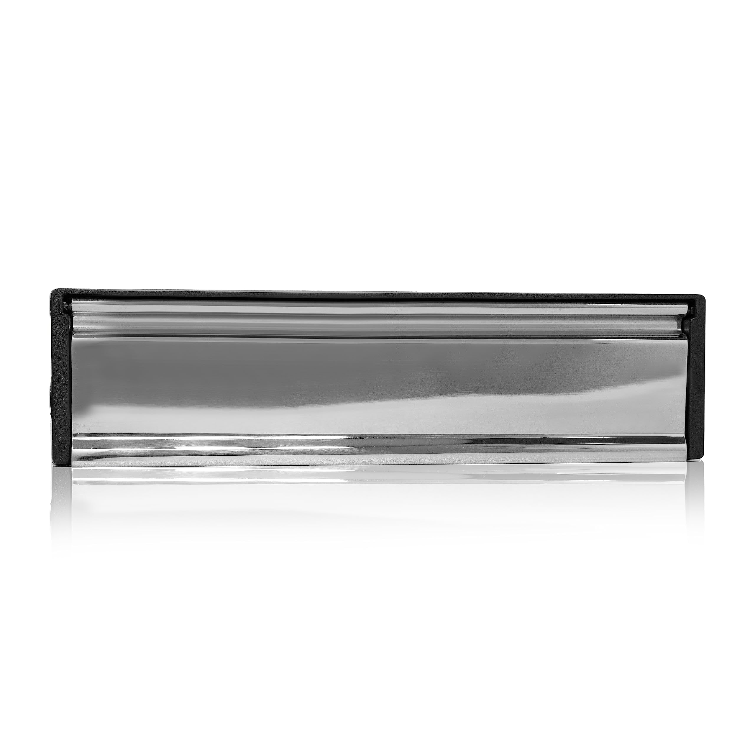 UAP MailPlate 12" Letterplate | Polished Chrome Draught Proof Letterbox