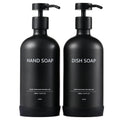 Janxin 2-Pack Glass Soap Dispenser Set | 500ml Refillable Pump Bottles