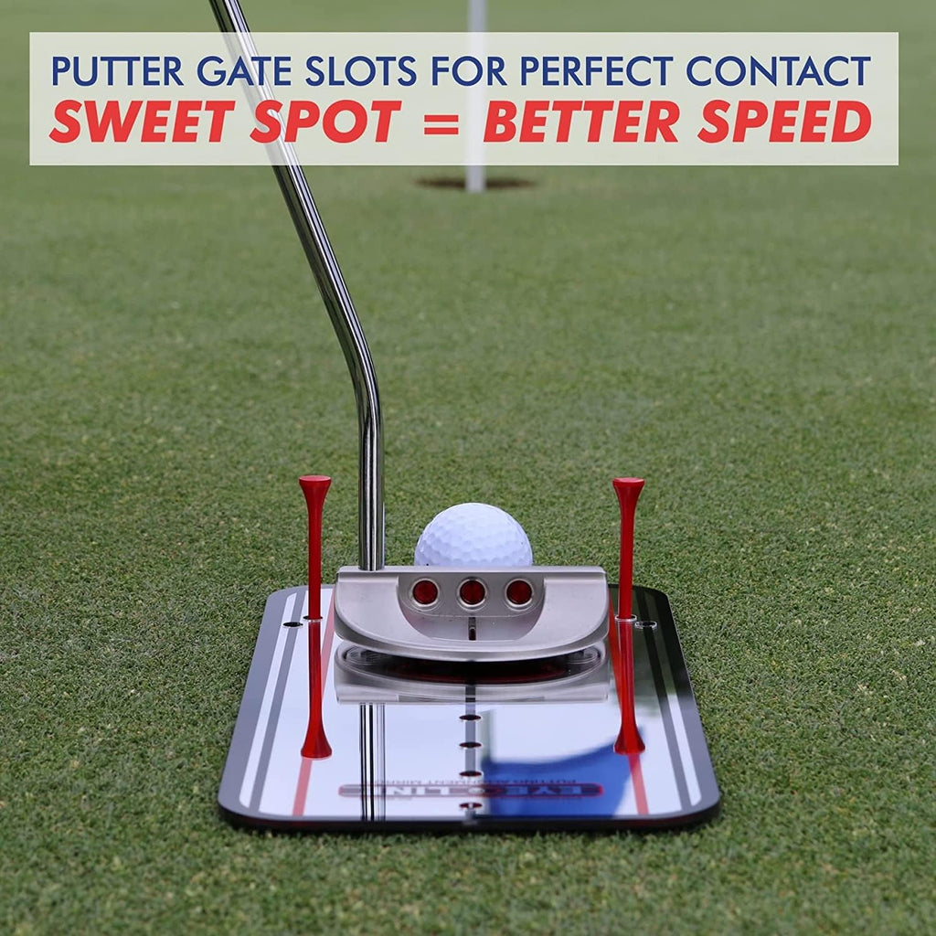 EyeLine Golf Putting Alignment Mirror – Portable 12x6 Training Aid