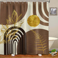 LanZanthic Boho Mid Century Modern Shower Curtain | Waterproof Fabric