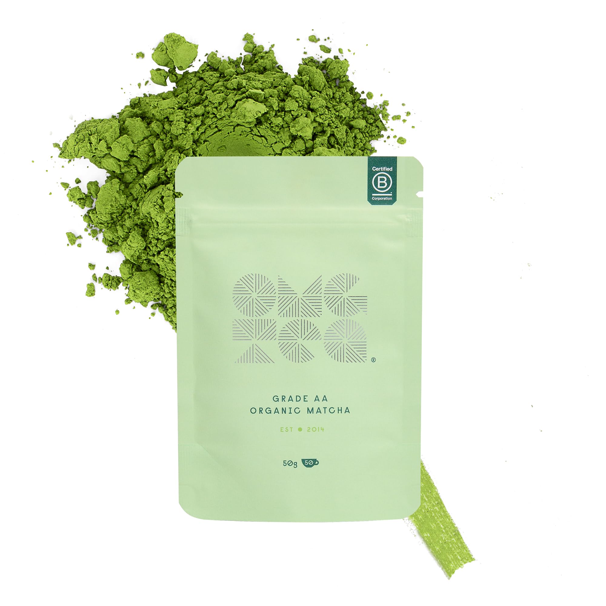 OMGTEA Organic Japanese Matcha Green Tea Powder - Ceremonial Grade AA 50g
