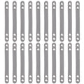 NBEADS 20 Pcs Coat Hanging Chains, Imitation Leather Bag Webbing Straps with Silver Metal Eyelets Durable Coat Loops Hanger Straps for Coats Jackets - image 1