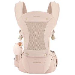 Bebear Hipseat Baby Carrier – Ergonomic Cotton with Teething Pads, Pink
