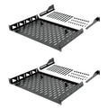 Tecmojo 1U Cantilever Rack Shelf 2-Pack | 19" Vented Server Shelf, 110lb