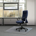 Kuyal Carpet Chair Mat | 90x120cm Clear Studded PVC Floor Protector