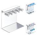 YYBO Electric Toothbrush Head Holder | Metal Wall Mount Stand – Silver