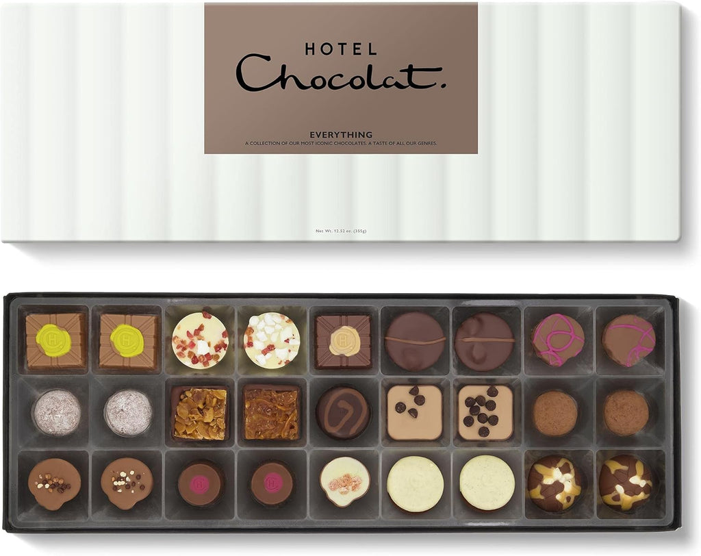 Hotel Chocolat Everything Sleekster – 27 Assorted Milk & Dark Chocolates