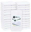 White Cotton Salon Hand Towels - 16x27 Inch, 24 Pack