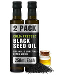 RAWYA Organic Cold-Pressed Black Seed Oil – 250ml Turkish Kalonji (2 Pack)