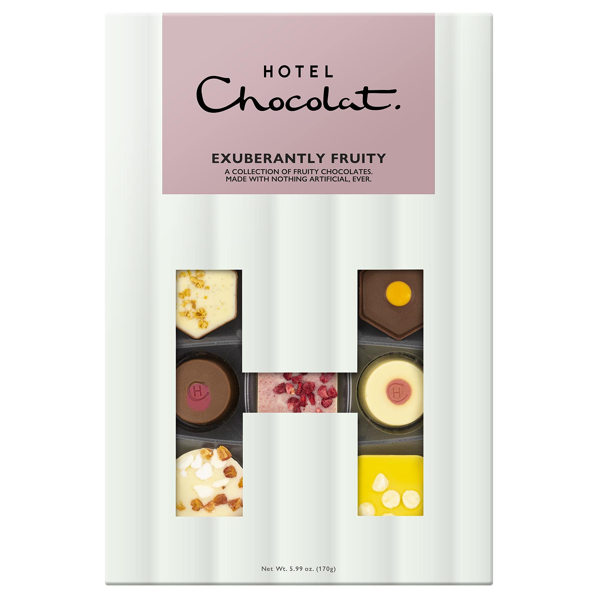 Hotel Chocolat Exuberantly Fruity H-Box – 18-Piece Gourmet Gift Set