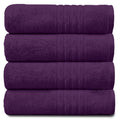 Gaveno Cavailia Hampton Hand Towels | 100% Cotton Purple Pack of 4