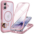 Miracase iPhone 17 Magnetic Case with Screen Protector – Dark Pink