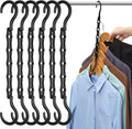 Eupako 12 Pack Space Saving Hangers, Black Closet Organizers and Storage - image 1