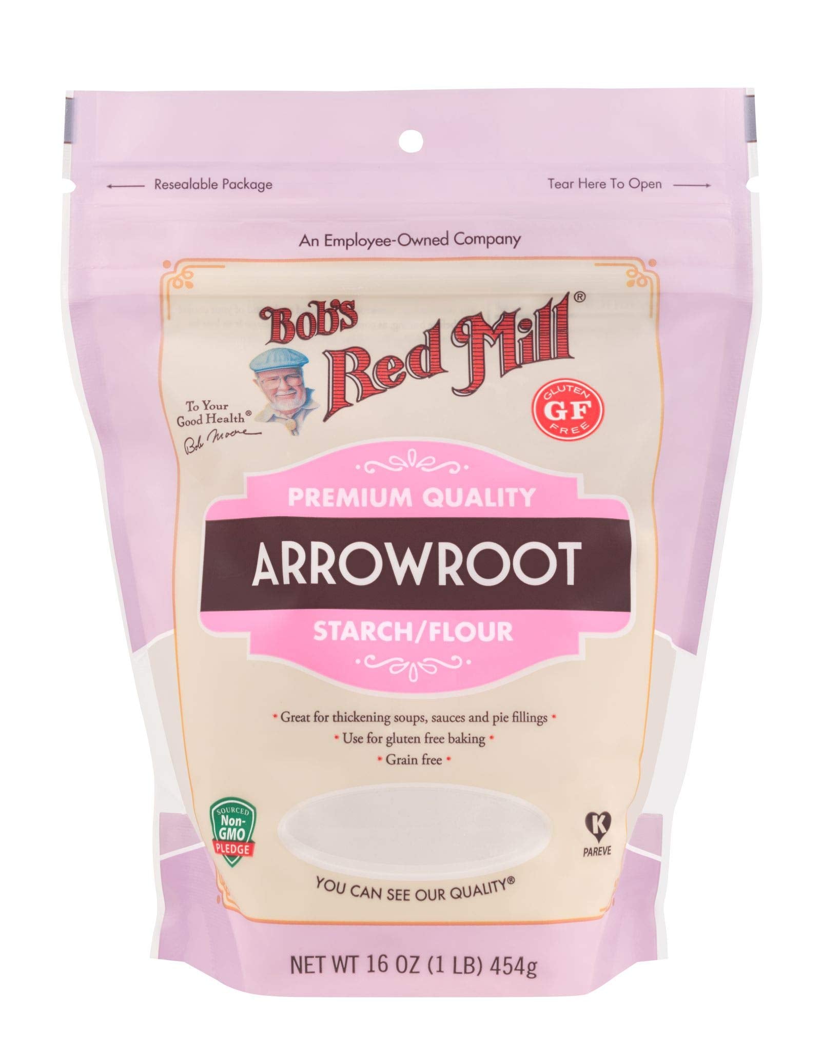 Bob's Red Mill Arrowroot Starch Flour - Gluten-Free Thickener, 454g