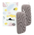myHomeBody Dual-Texture Shower Sponge | Exfoliating Body Scrubber, 2pcs