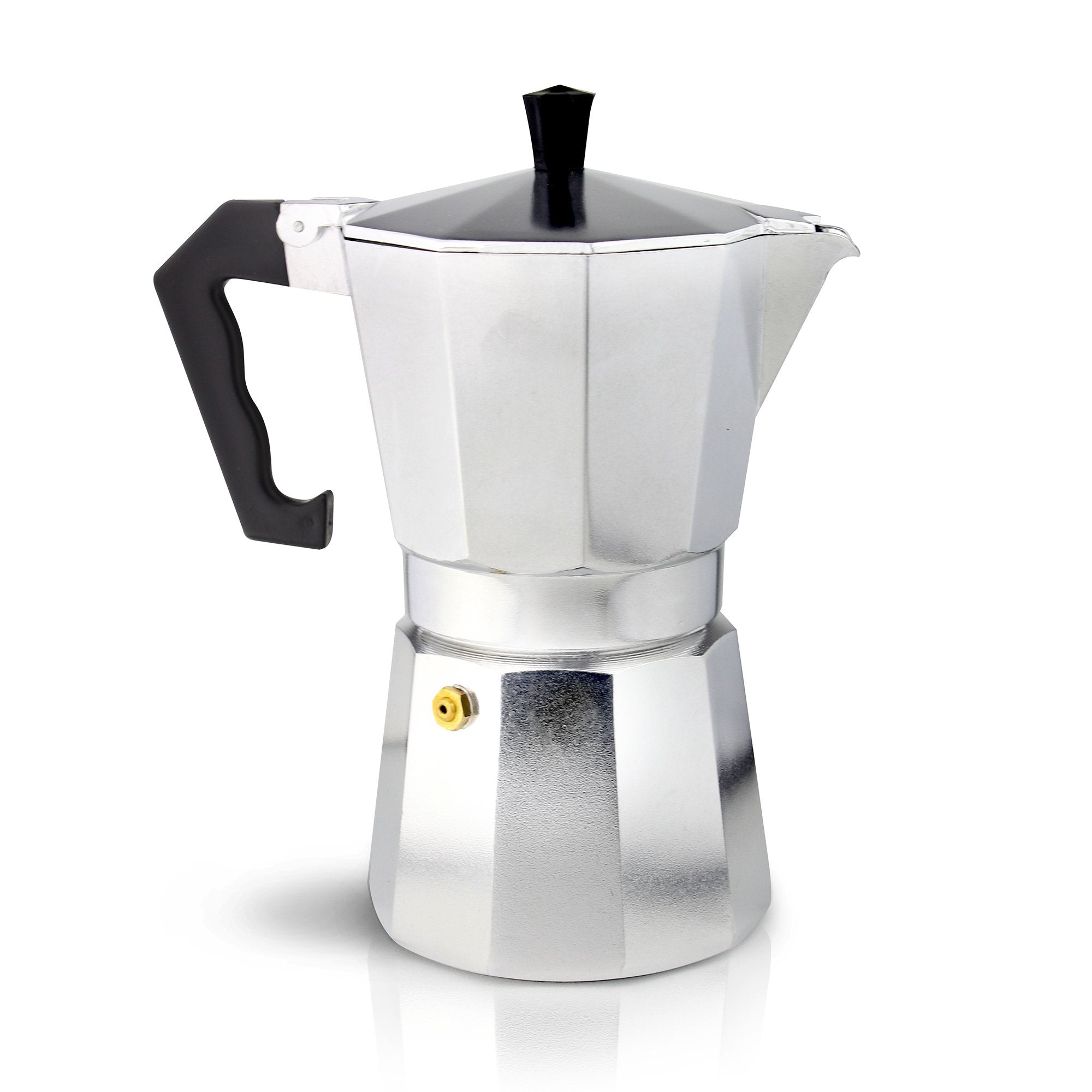 Grunwerg Italian Style Aluminium Moka Pot Espresso Maker - 9 Cup (360ml)