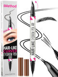 iMethod 2-in-1 Microblading Eyebrow Pen – Waterproof Curved Tip Pencil