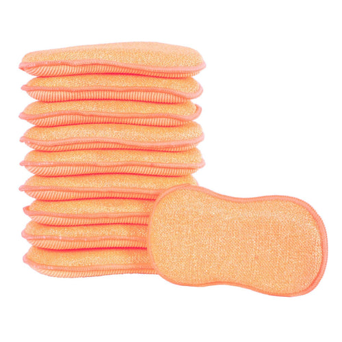 Jolof Store 10 Pack Antibacterial Microfibre Duo Action Cleaning Pads