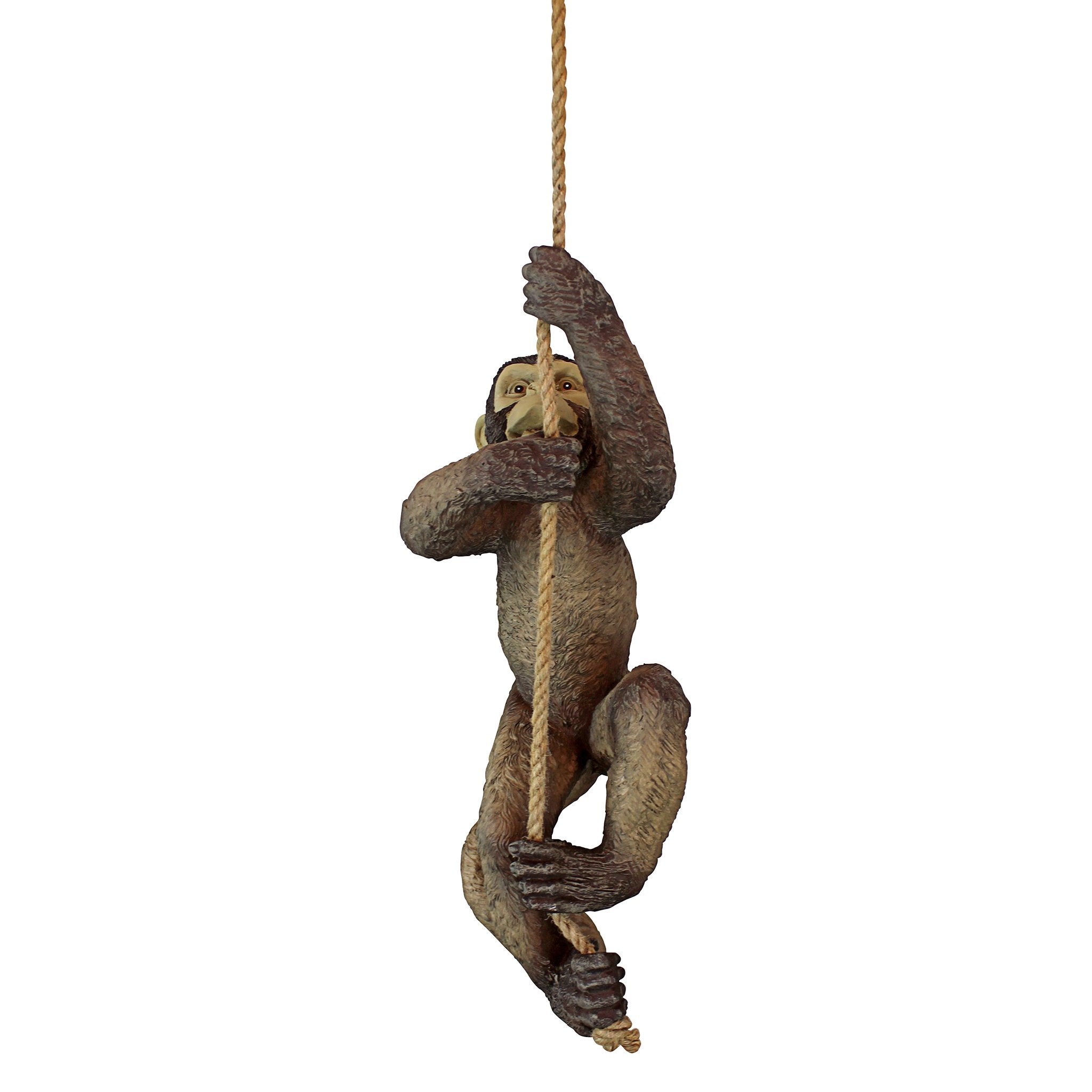 Design Toscano Makokou Climbing Monkey Sculpture – Hand-Painted Resin
