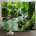 Xiaoterna Nature Forest Shower Curtain | Waterproof Mildew Resistant Polyester