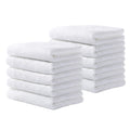 Yoofoss Bamboo Face Cloths – 10 Pack Soft Baby Washcloths, 25x25cm White