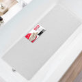 Asvin Anti Slip Loofah Bath & Shower Mat - 40x120cm White PVC