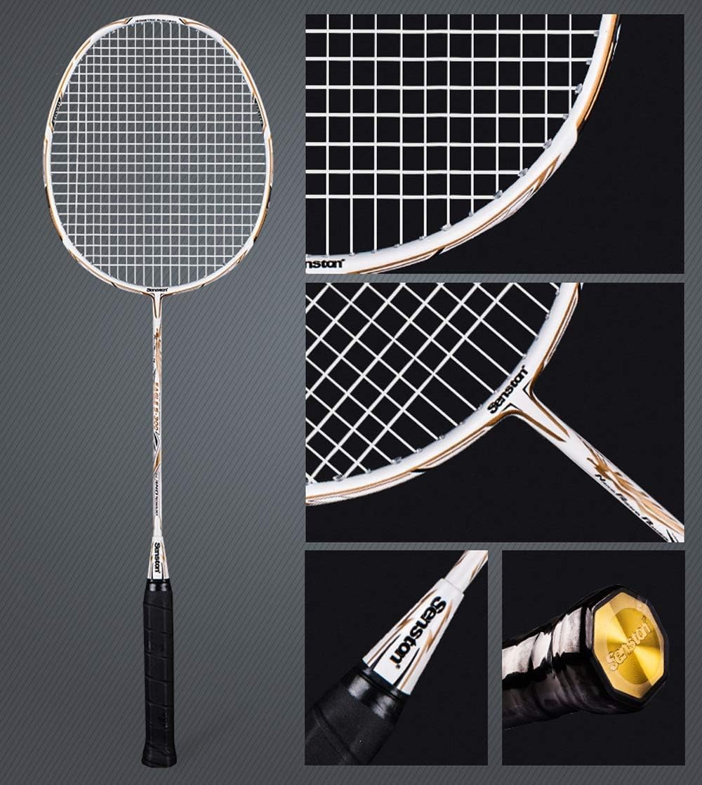 Senston S300 Full Carbon Fiber Badminton Set | 2 Rackets with Carry Case