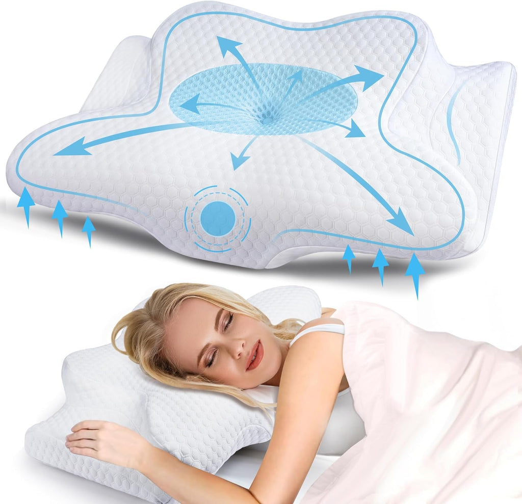 Cervical Memory Foam Pillow – Orthopedic Neck Pain Relief