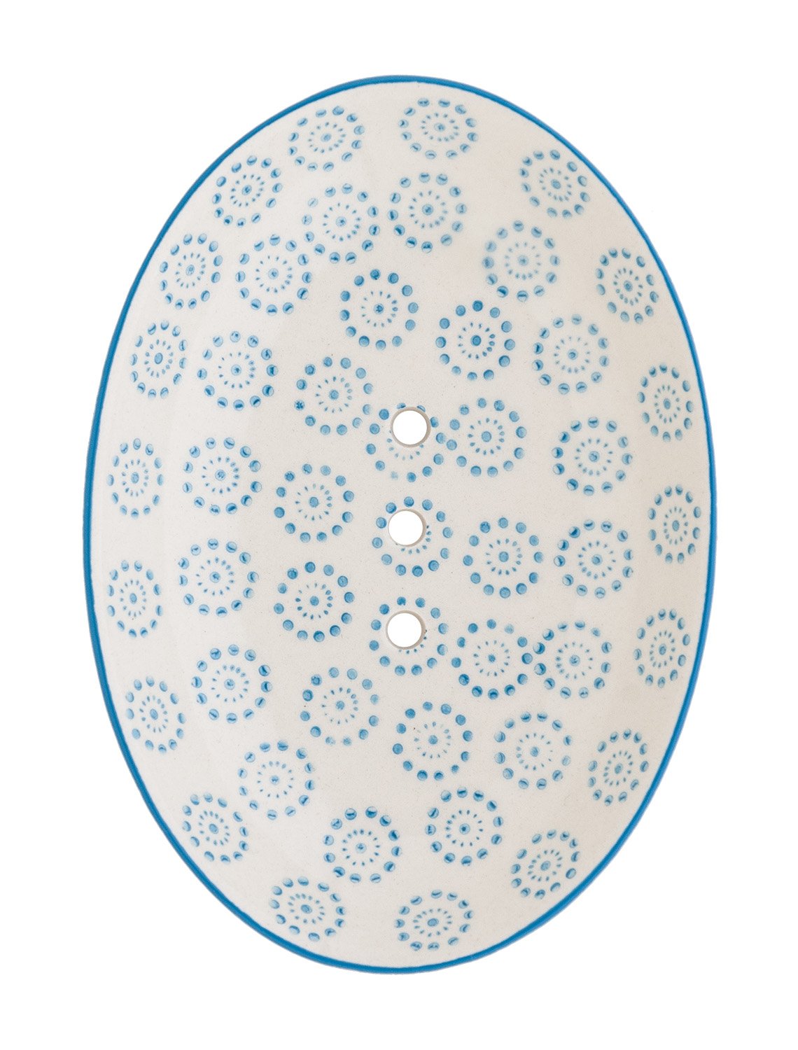 Ollo Ceramic Soap Dish – Handpainted Retro Soap Holder