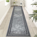 Homcomodar Hallway Runner Rug - 65x300cm Non-Slip Washable Nylon Carpet