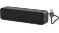 ADELGO Mini Portable Soundbar – USB Powered Desktop PC Speaker (Gray)