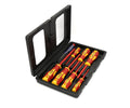 Hilka 8-Piece Electricians Screwdriver Set – Insulated Hand Tools, Black