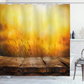 ABAKUHAUS Fall Shower Curtain – Waterproof Fabric Bathroom Decor, 78x69"