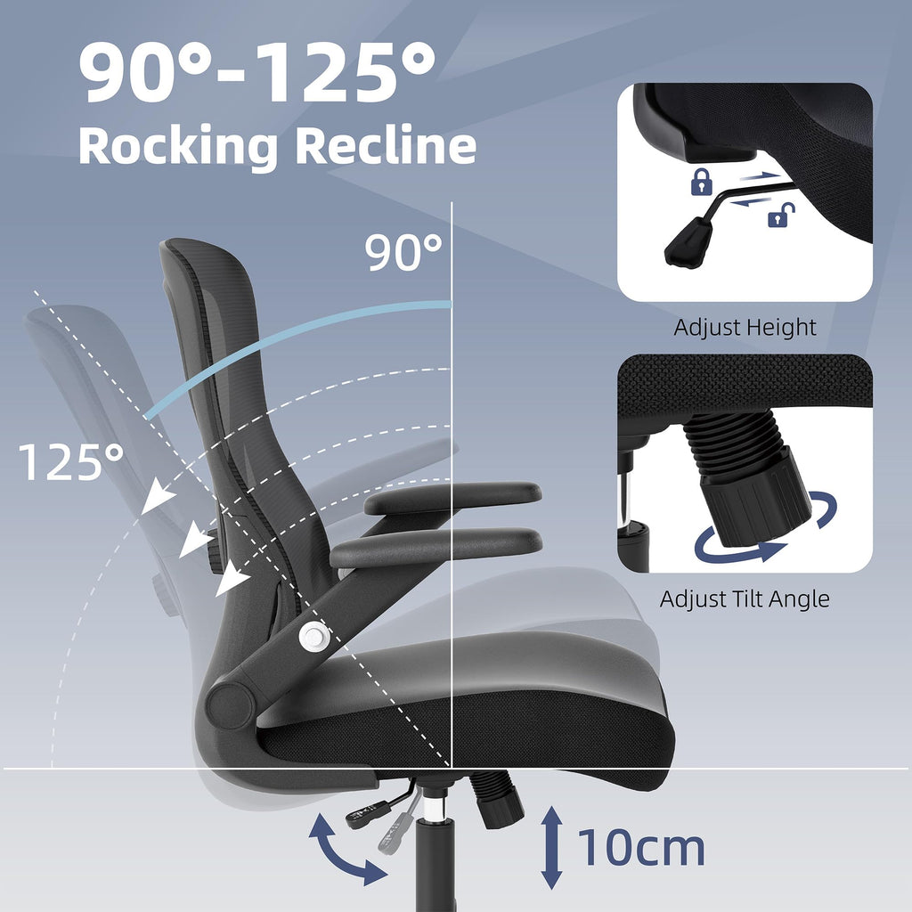 ralex-chair Home Office Chair, Ergonomic Mesh Desk Chair, Black - image 5