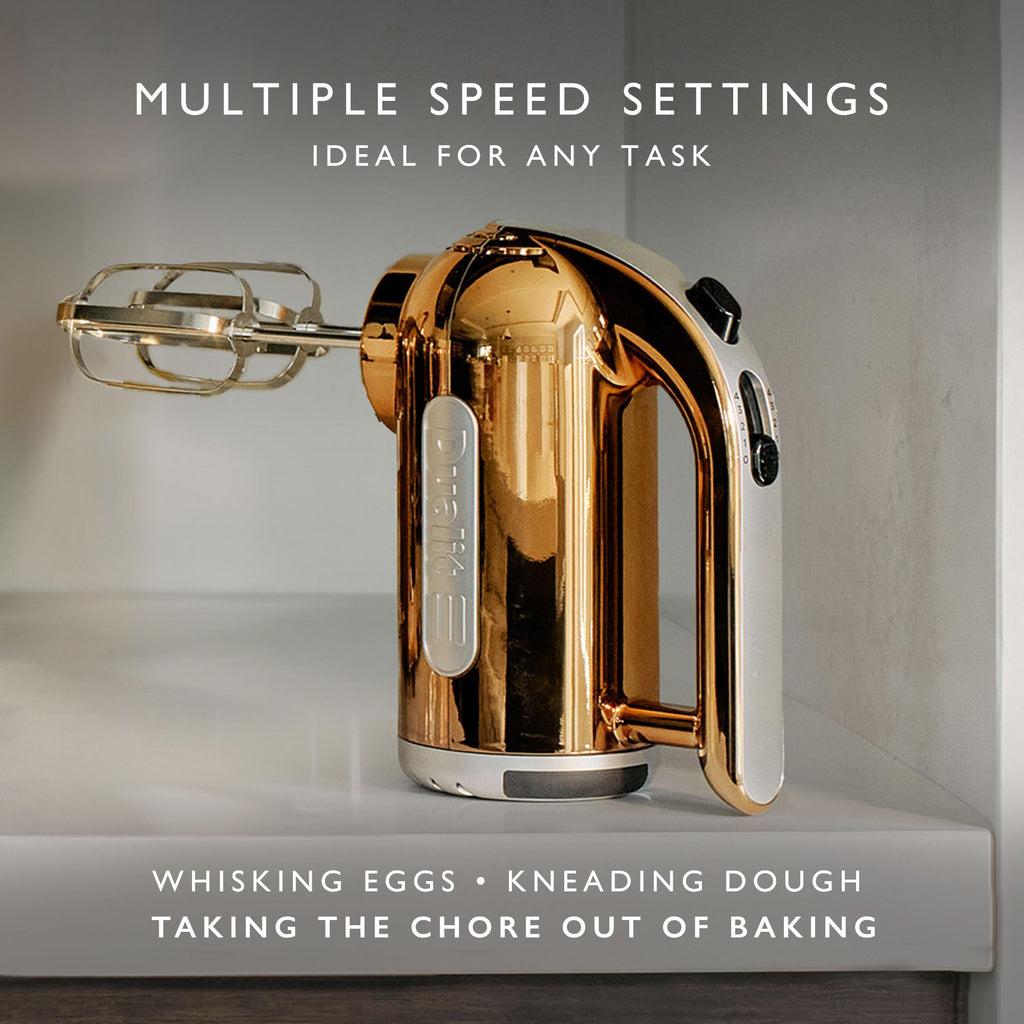 Dualit 400W Hand Mixer in Copper | Includes 3 Baking Attachments