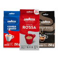 Lavazza Ground Coffee Variety Pack – Espresso Italiano, Rossa & Crema