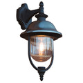 Konstsmide Parma Outdoor Wall Light - Black Aluminium & Acrylic