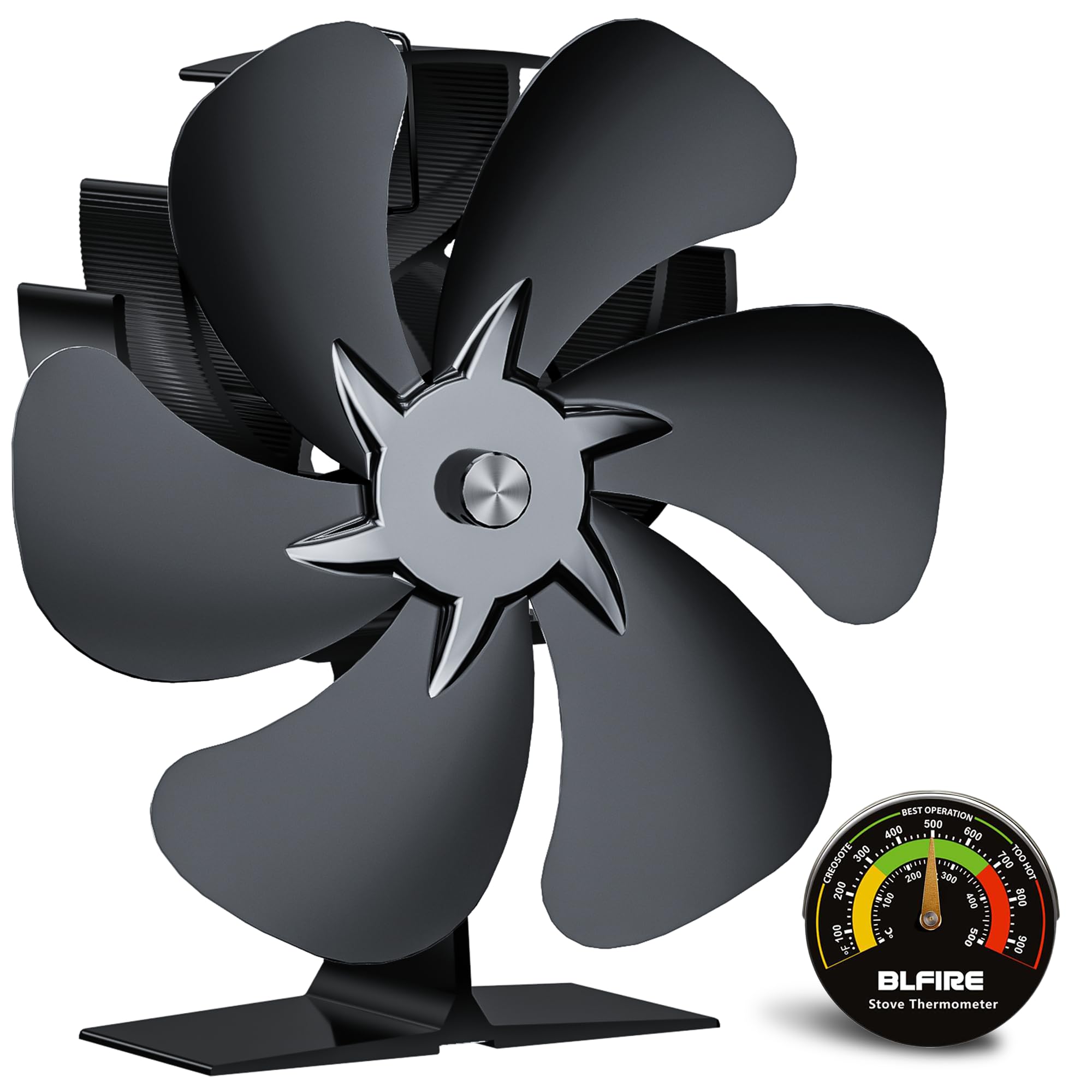 BLFIRE Heat Powered Stove Fan | Eco-Friendly Wood Log Burner Accessory