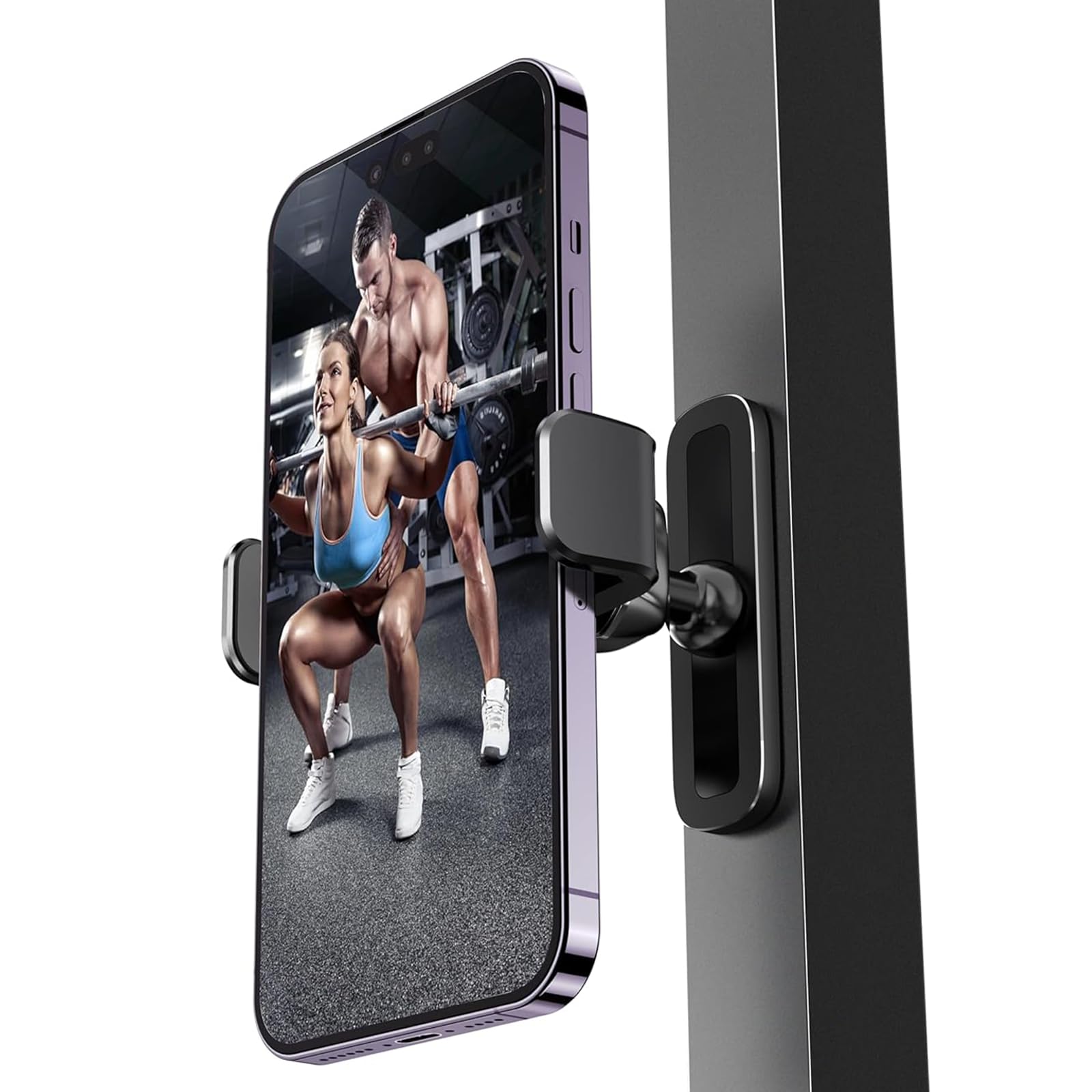 APPS2Car Magnetic Phone Mount for Gym & Golf | 360° Adjustable Alloy