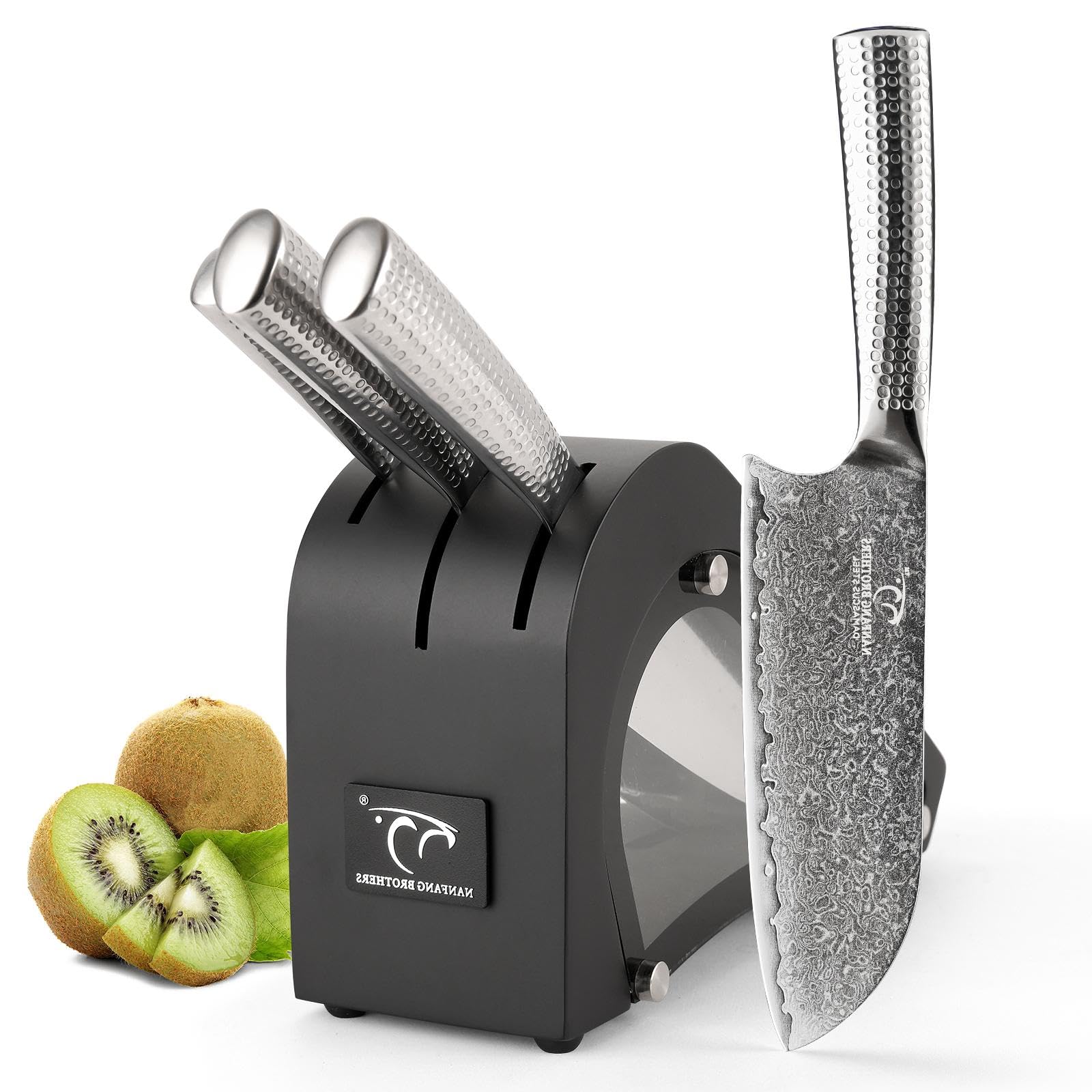 Nanfang Brothers Damascus Kitchen Knife Set | VG10 Steel 67 Layers